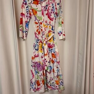 Zara Multicolor Floral Long Sleeve Dress